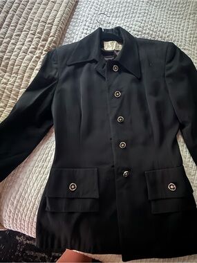 Vintage Black Women's Blazer Jacket -
